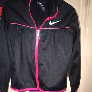 Nike Black Jacket with Pink Trim